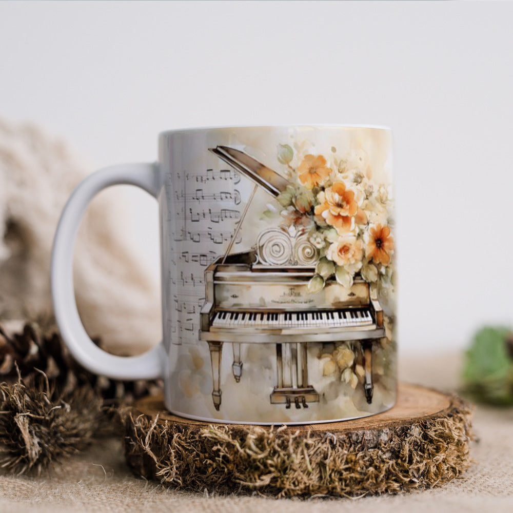 Tasse en céramique Thème de musique