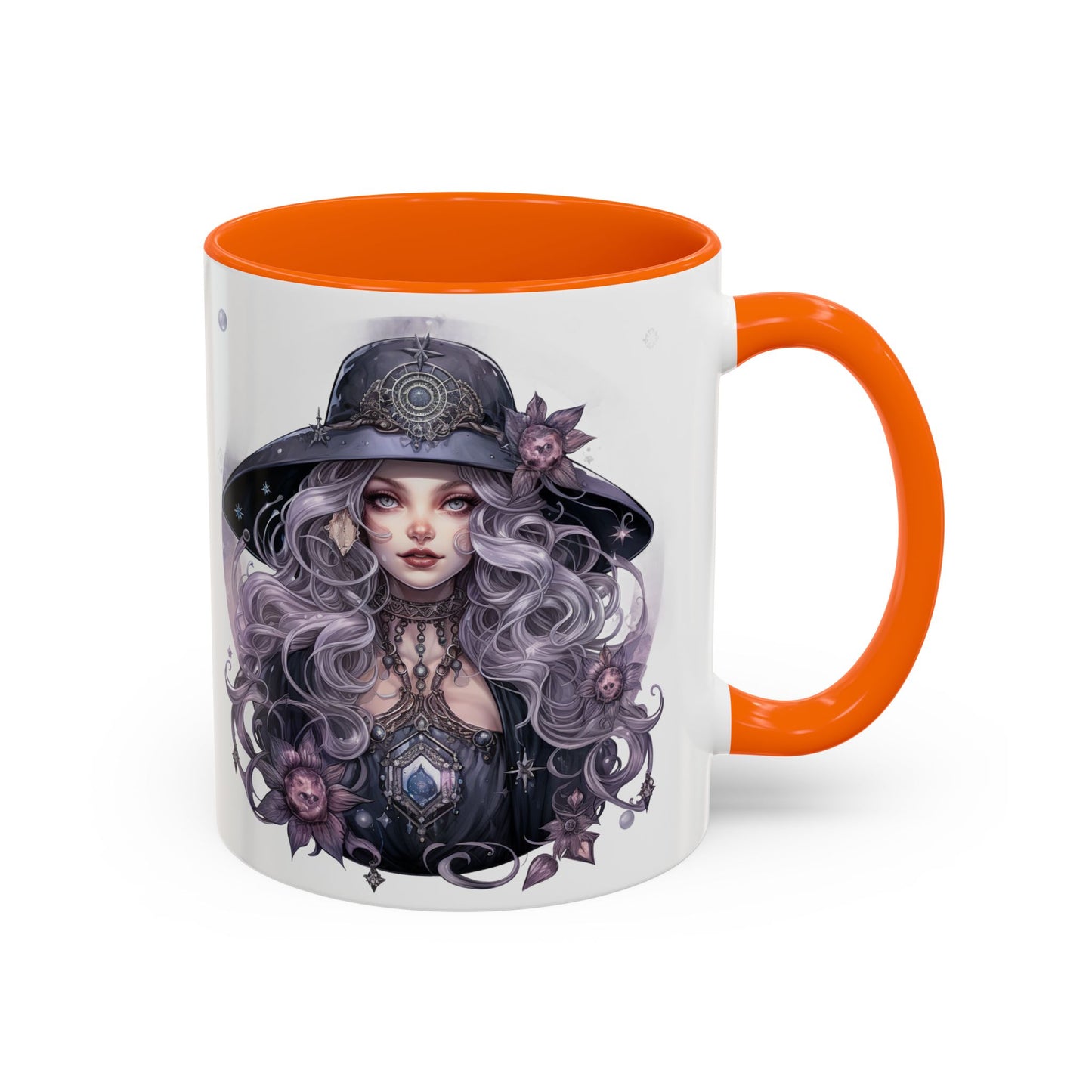 Mystical Witch Coffee Mug - Enchanting Floral Design, Black Accents, Perfect for Coffee Lovers, Gift for Witchcraft Enthusiasts, Ideal [...]