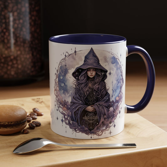 Mystical Witch Coffee Mug | Enchanted Gift for Tea Lovers, Halloween Decor, Witchcraft Lover, Celestial Home Decor, Unique Magic Mug