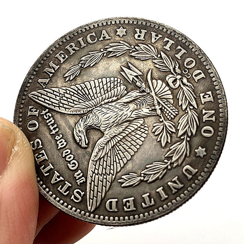 Hobo Goat Wolf Brass Old Silver Medal