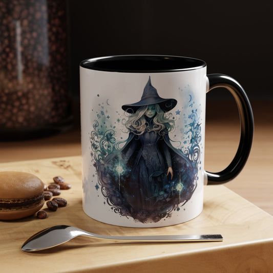 Witchy Accent Coffee Mug | Magical Coffee Cup, Halloween Decor, Gift for Witches, Enchanted Kitchenware, Mystical Mug