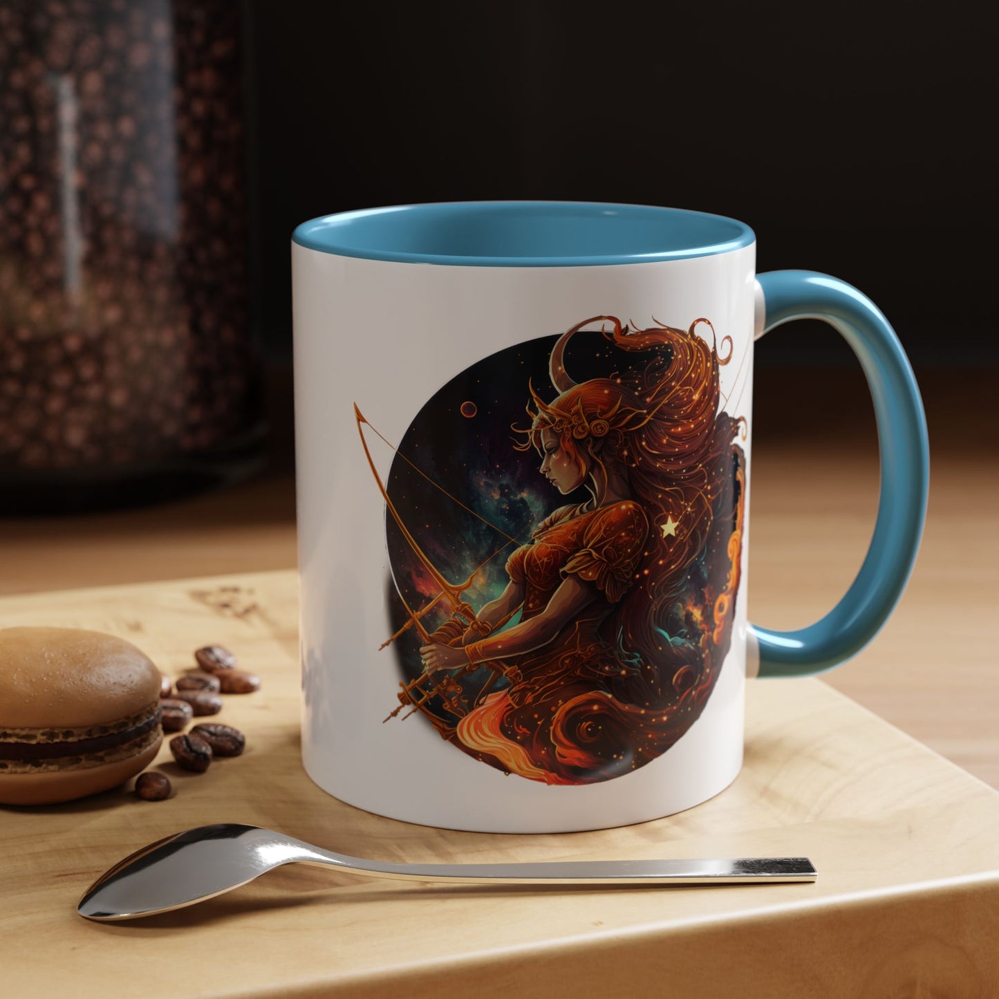 Celestial Goddess Coffee Mug | 11oz & 15oz | Mystical Gift for Coffee Lovers | Astrology Decor | Bohemian Kitchenware | Unique Art Mug