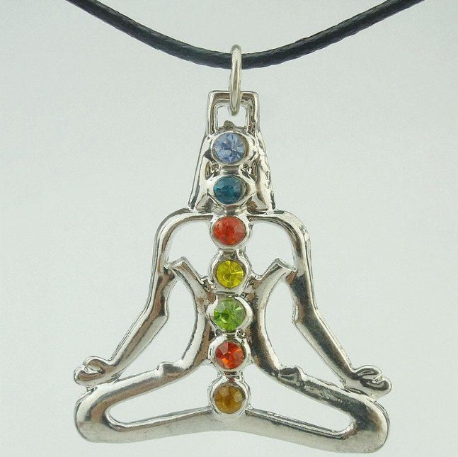 Yoga méditation Bouddha statue collier