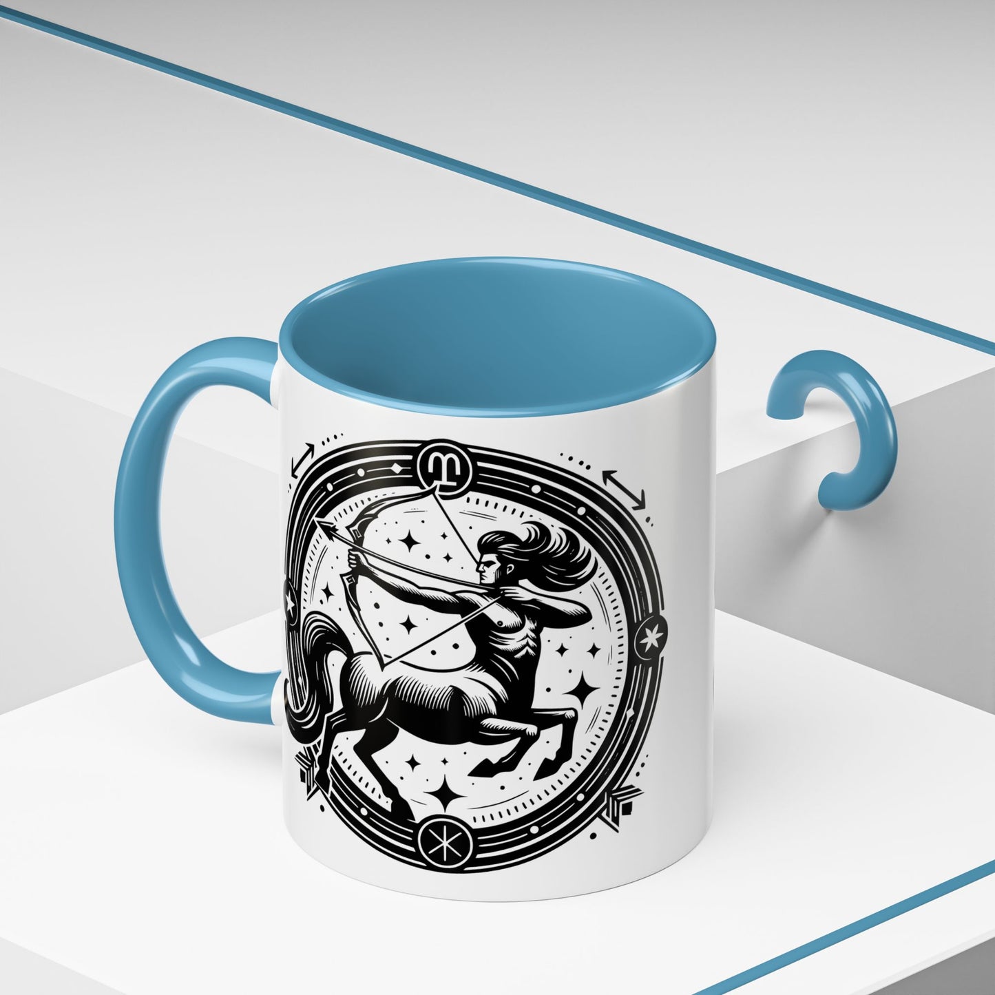 Zodiac Unicorn Coffee Mug, Astrology Gift, Horoscope Cup, Black Accents, Unique Unicorn Mug for Coffee Lovers