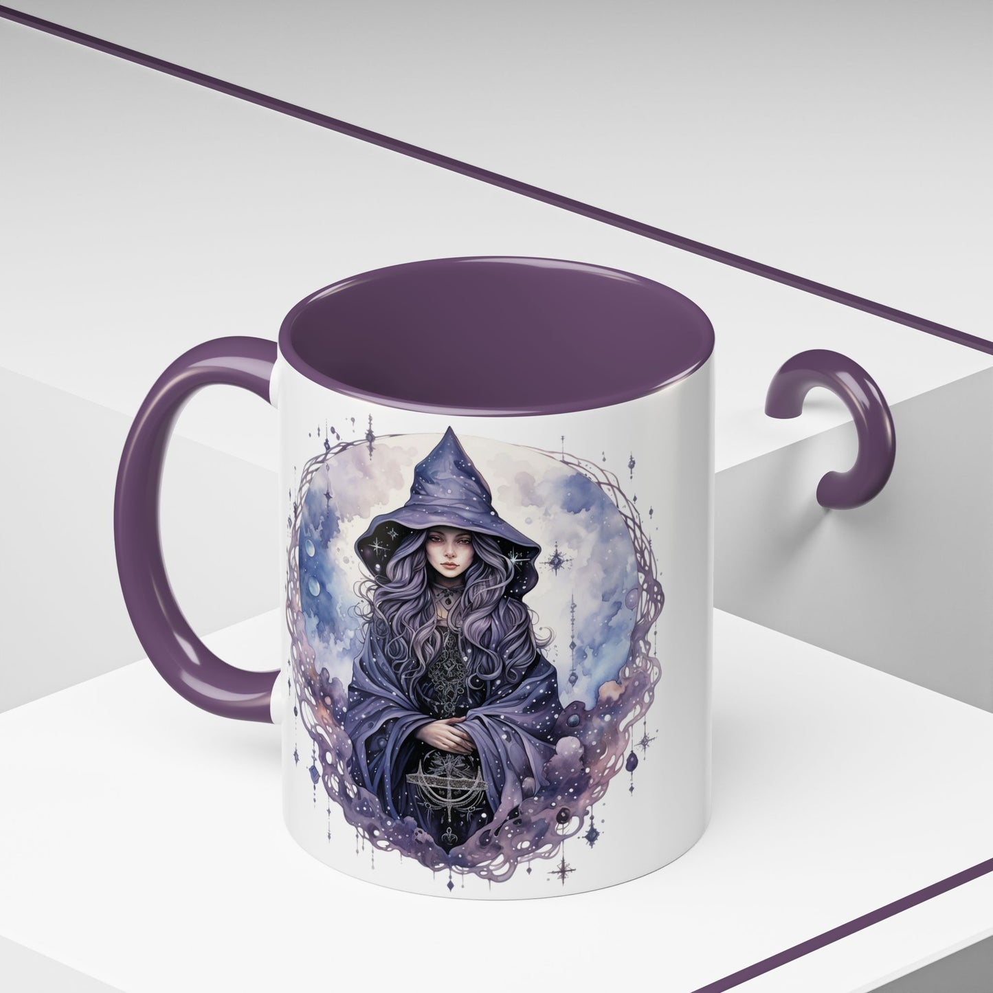 Mystical Witch Coffee Mug | Enchanted Gift for Tea Lovers, Halloween Decor, Witchcraft Lover, Celestial Home Decor, Unique Magic Mug