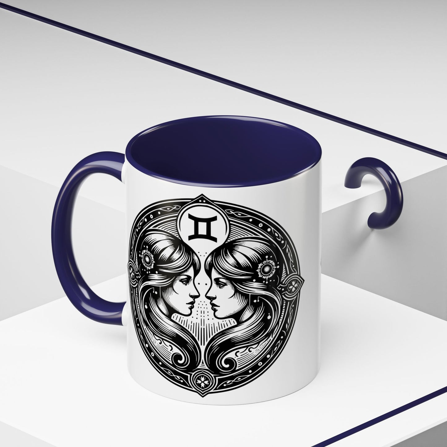Zodiac Coffee Mug with Gemini Design, Astrology Gift Mug, Horoscope Coffee Cup, Unique Home Decor, Personalized Zodiac Mug