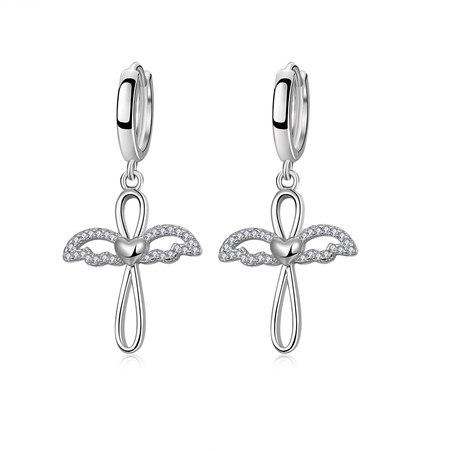 Korean Love Angel Earrings