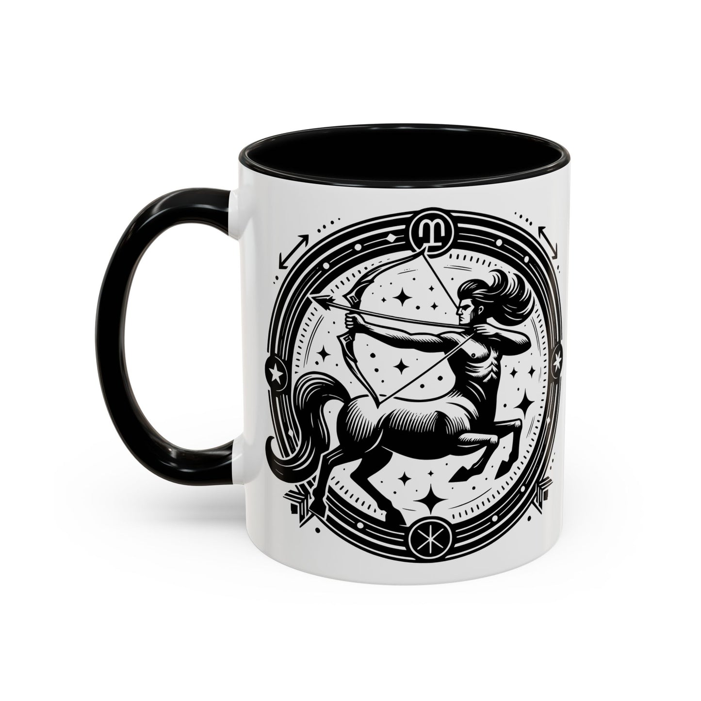 Zodiac Unicorn Coffee Mug, Astrology Gift, Horoscope Cup, Black Accents, Unique Unicorn Mug for Coffee Lovers