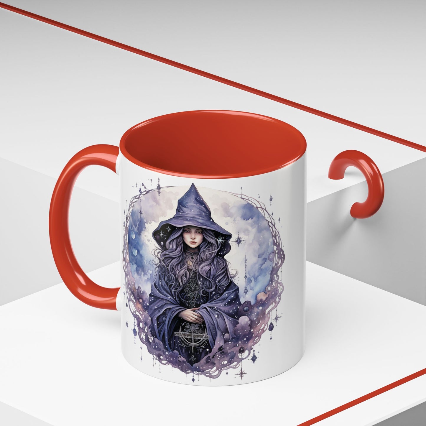 Mystical Witch Coffee Mug | Enchanted Gift for Tea Lovers, Halloween Decor, Witchcraft Lover, Celestial Home Decor, Unique Magic Mug