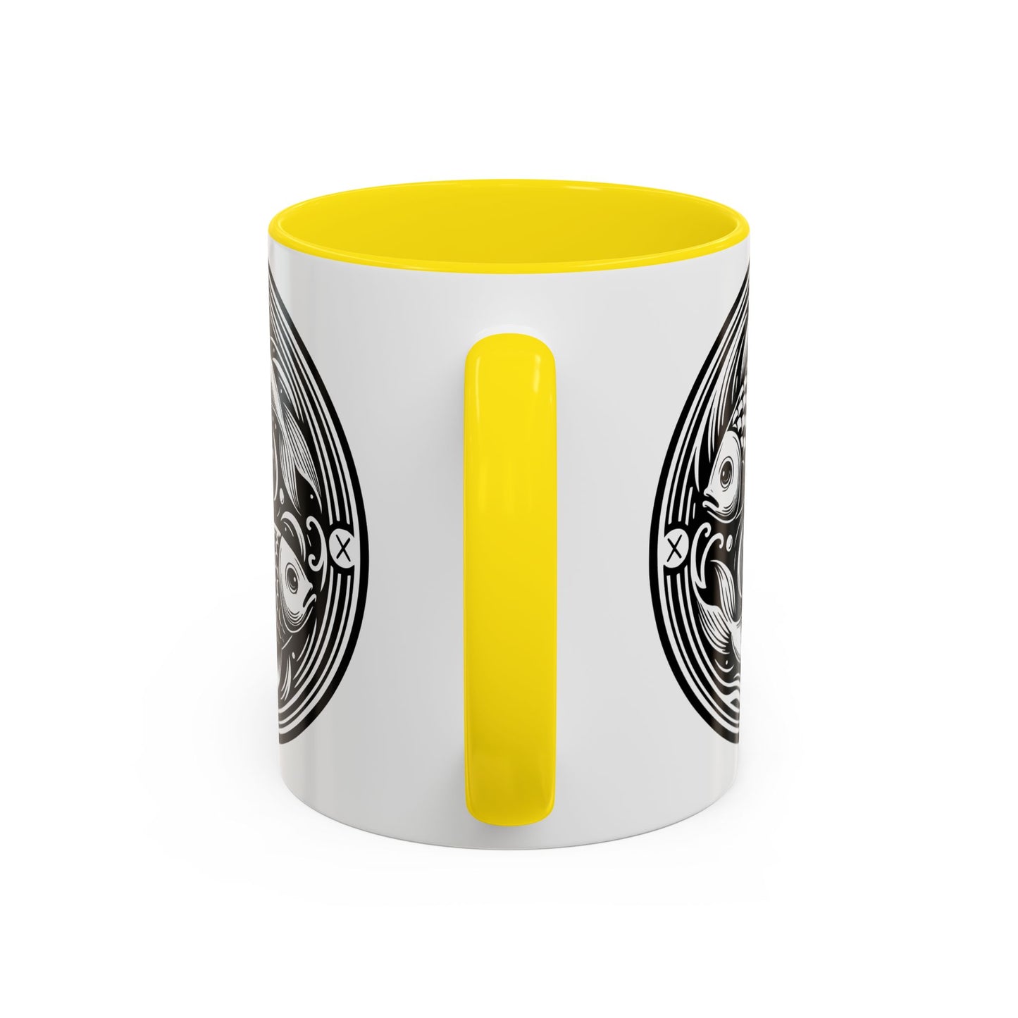 Elegant Koi Fish Accent Coffee Mug - Unique Artwork, Perfect for Tea Lovers, Gift for Him/Her, Home Decor, Birthday Present