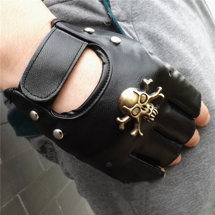 Steampunk Pirate Gants PU En Cuir Gothique Médiévale Cosplay