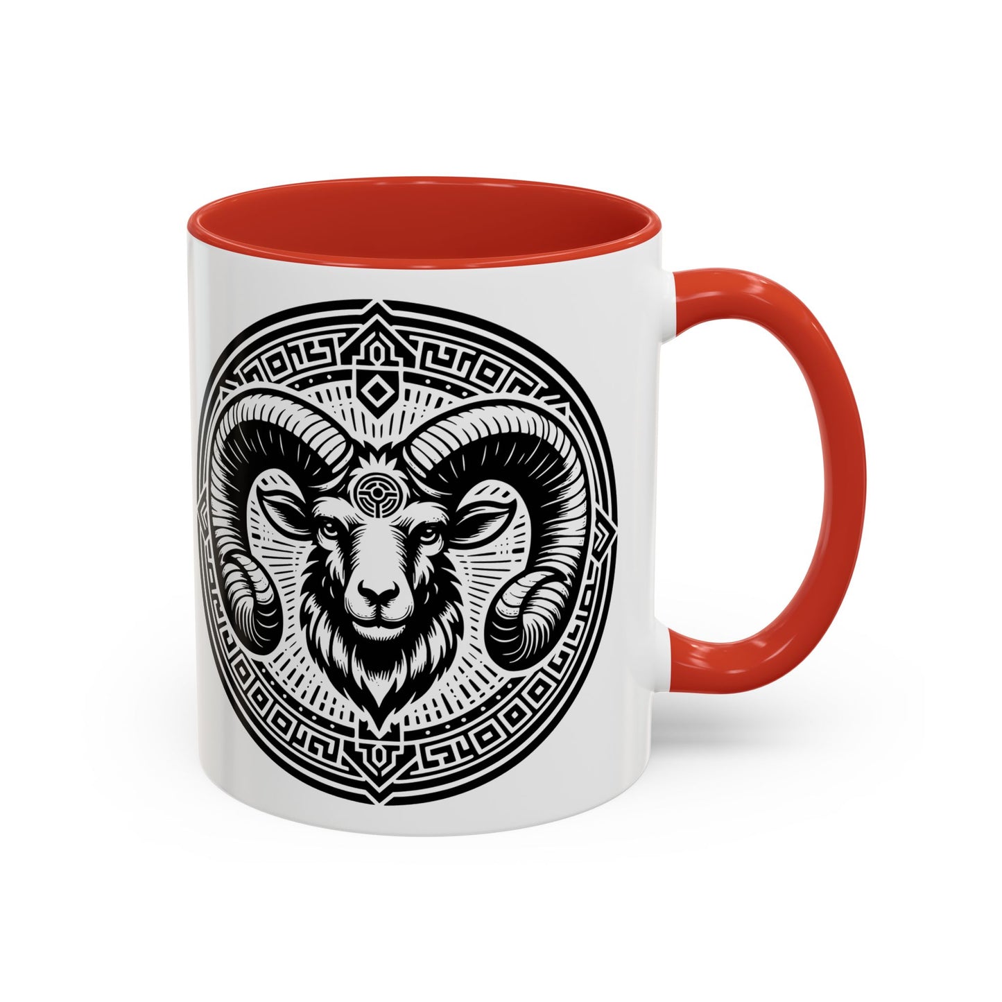 Bold Ram Accent Coffee Mug, Unique Gift for Animal Lovers, Perfect for Home, Office, Birthdays, or Holidays, 11/15oz