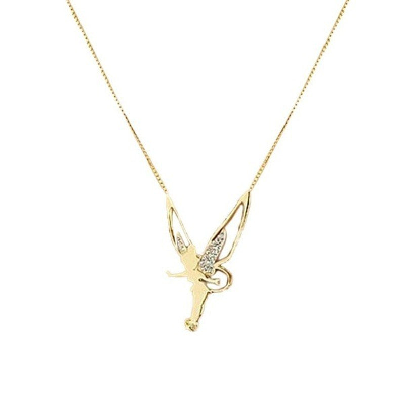 Diamant Ange Ailes Collier Charme De Mode Bijoux