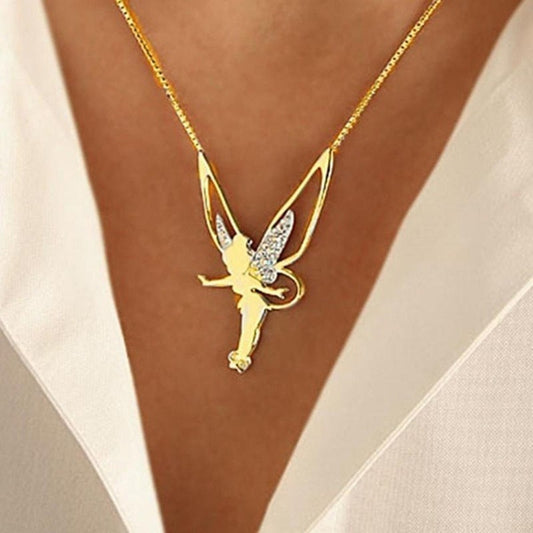 Diamant Ange Ailes Collier Charme De Mode Bijoux