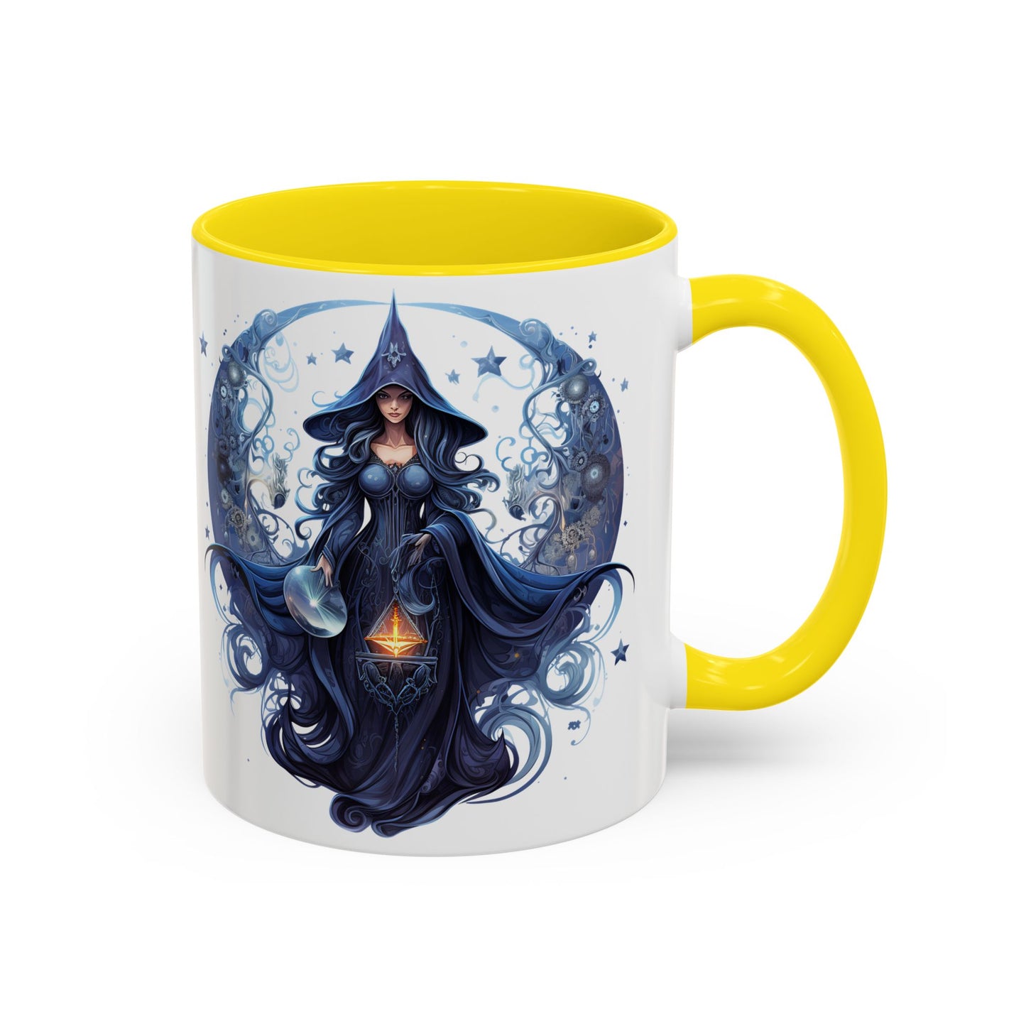 Enchanting Witch Coffee Mug - Mystic Art, Magical Decor, Astrology Gift, Unique Kitchenware, Celestial Drinkware