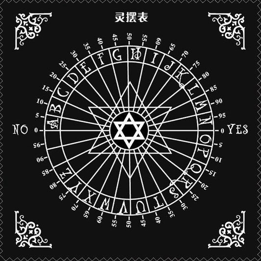 Tarot Nappe Divination Tarot Carte Pad Pendule Pentacle Magique Runes Tarot Table D'autel Tissu