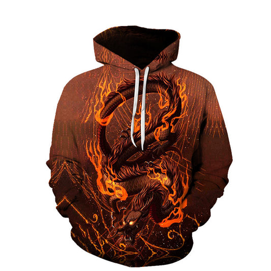 Cross-Border Spring And Autumn 3D Digital Printing Men'S And Women'S Hoodie Pullover Sweatshirt Sweater Baseball Uniform