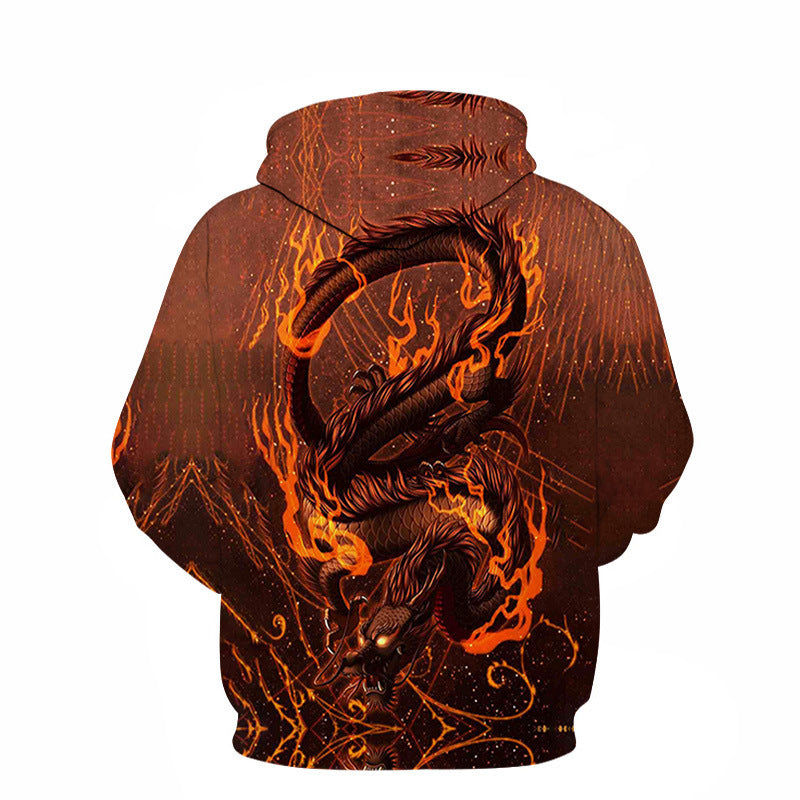 Cross-Border Spring And Autumn 3D Digital Printing Men'S And Women'S Hoodie Pullover Sweatshirt Sweater Baseball Uniform