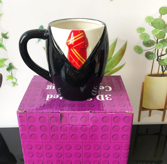 Cravate Tasse Périphérique de Bande Dessinée Créative Tasse En Céramique Tasse de Café Tasse Tasse Tasse D'eau Mâle