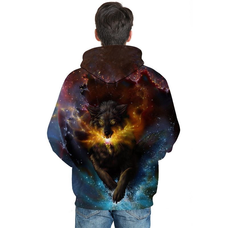 Wolf Digital Print Sweatshirt