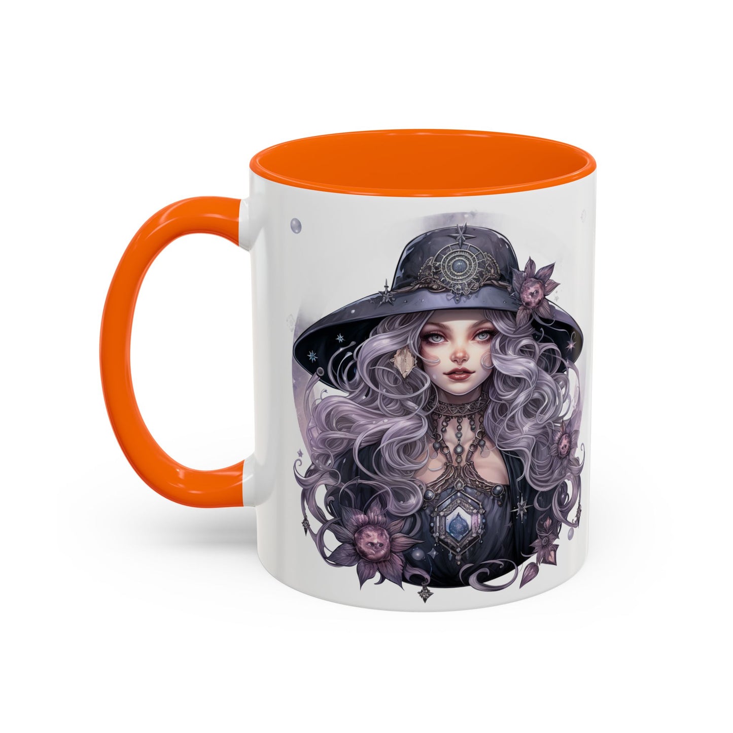 Mystical Witch Coffee Mug - Enchanting Floral Design, Black Accents, Perfect for Coffee Lovers, Gift for Witchcraft Enthusiasts, Ideal [...]