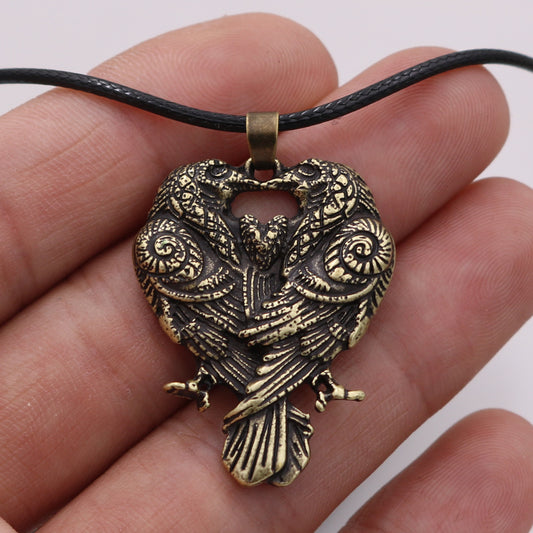 Celtic Raven Necklace Nordic Popular Accessories Nordic Amulet Pendant