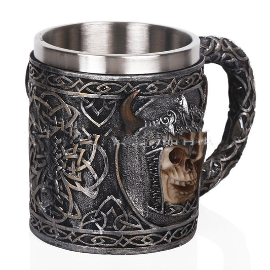 Tasse en résine, en acier inoxydable