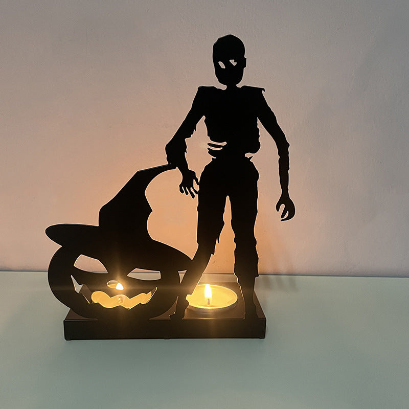Wansheng Pumpkin Lamp Skull Candle Holder
