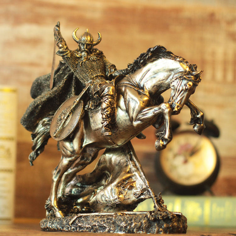 Family Medieval Warrior Armor Sculpture Model
