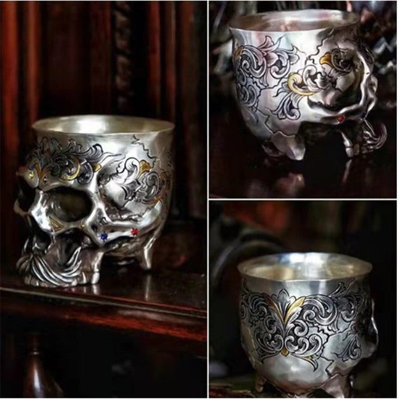 Creative Gothique Alliage Sculpté Boisson Tasse