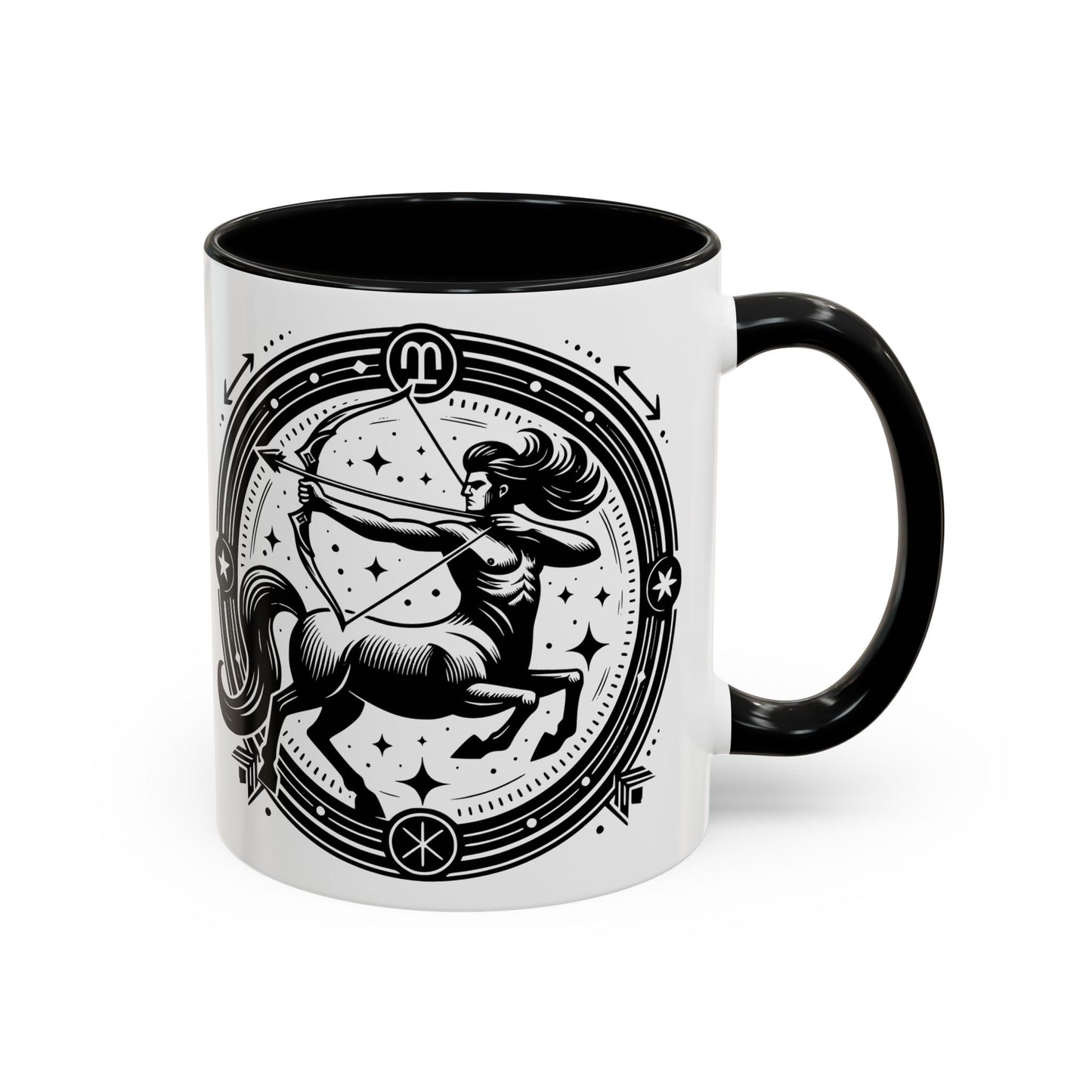 Zodiac Unicorn Coffee Mug, Astrology Gift, Horoscope Cup, Black Accents, Unique Unicorn Mug for Coffee Lovers