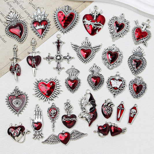 Gothic Girl Cross Love DIY Handmade Necklace Bracelet Earring Ornament Accessories