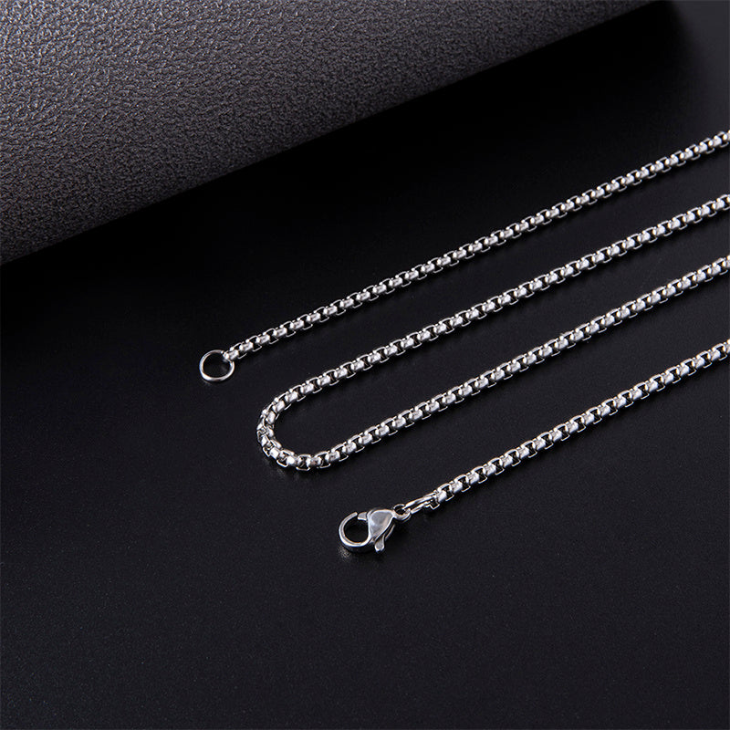 Archangel Michael Pendant Necklace For Men Women Guardian Angel Stainless Steel Box Chain Necklace Lucky Amulet Jewelry