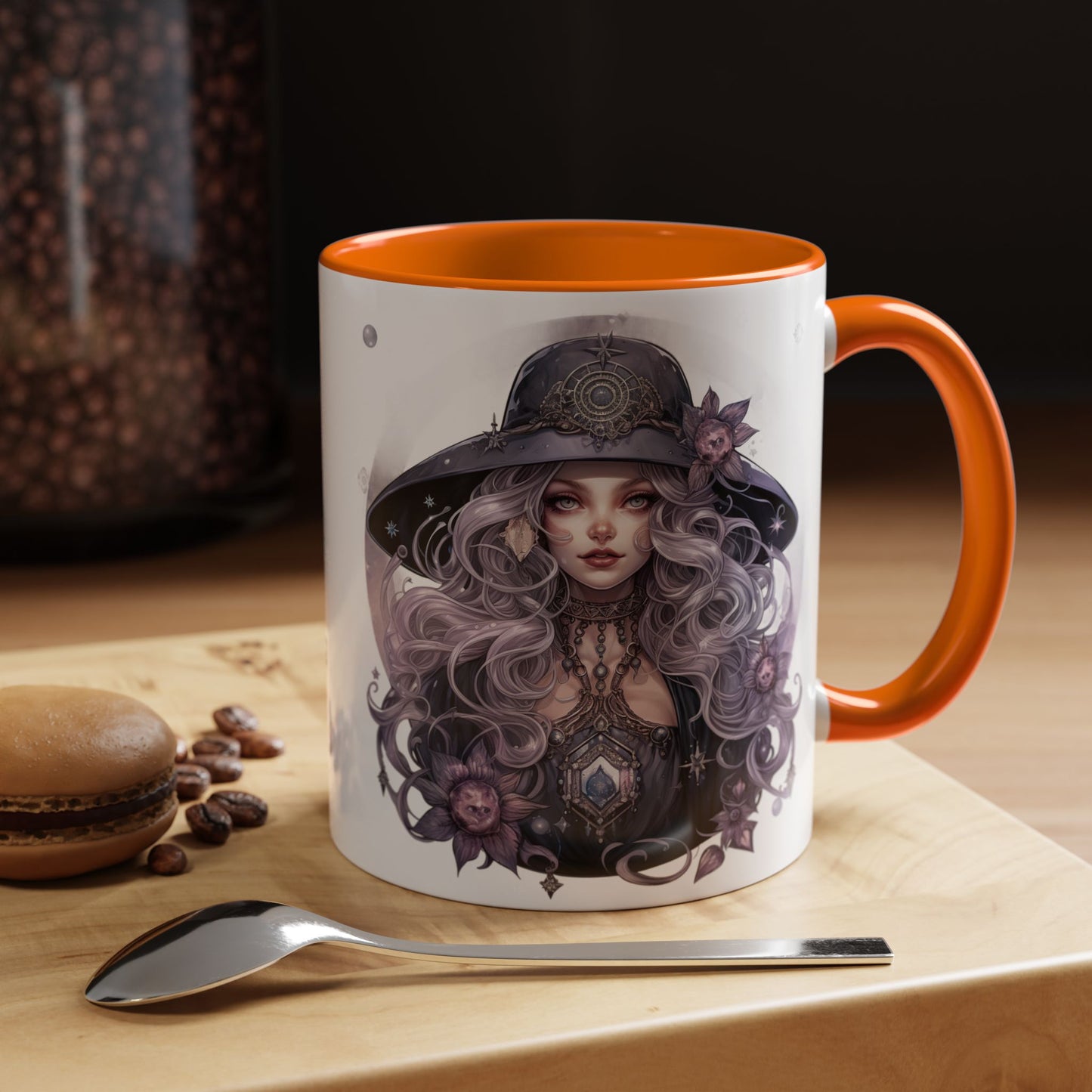 Mystical Witch Coffee Mug - Enchanting Floral Design, Black Accents, Perfect for Coffee Lovers, Gift for Witchcraft Enthusiasts, Ideal [...]