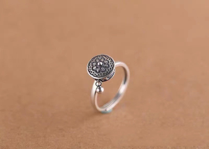 Blessing transfer ring sterling silver zodiac year amulet