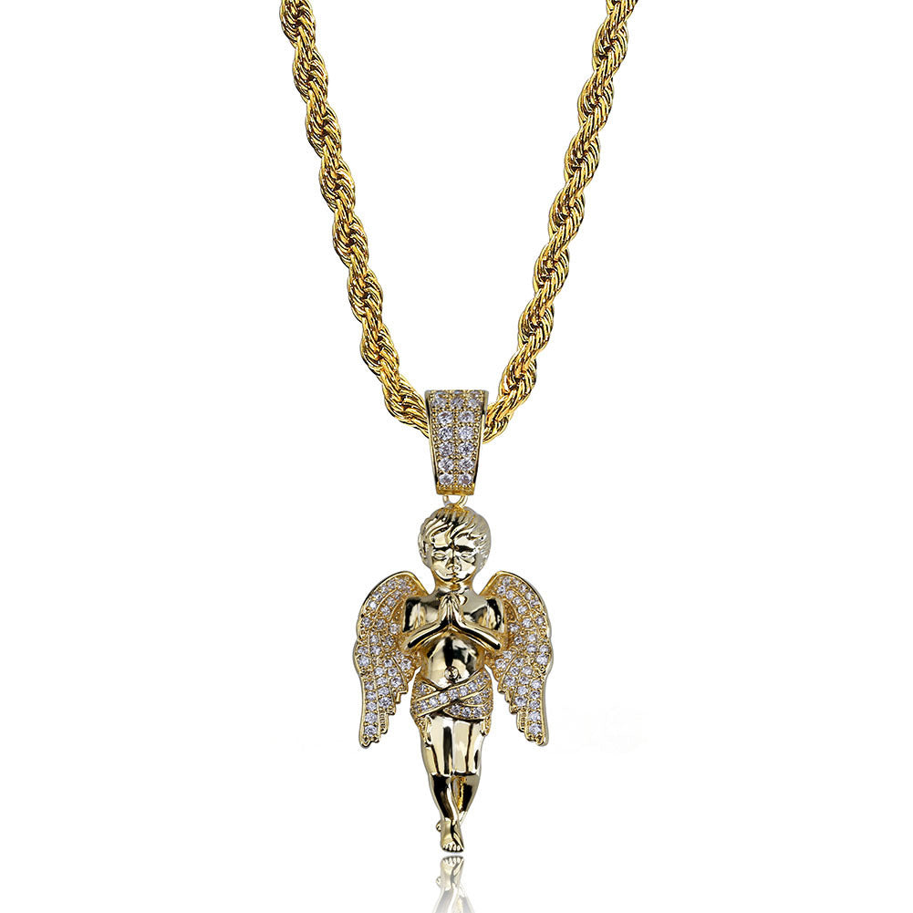 Europe And The United States Hot Selling Hands Together Angel Pendant