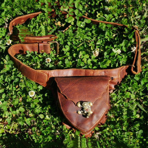 Médiévale Steampunk Vintage Coeur Ceinture Satchel