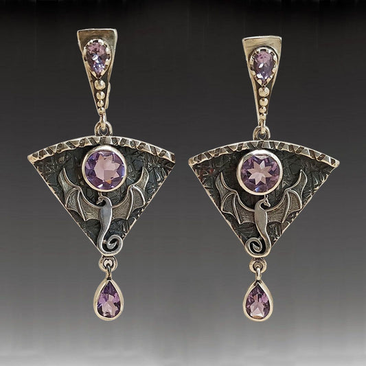 Women's Dragon Gothic Punk Metal Earrings
