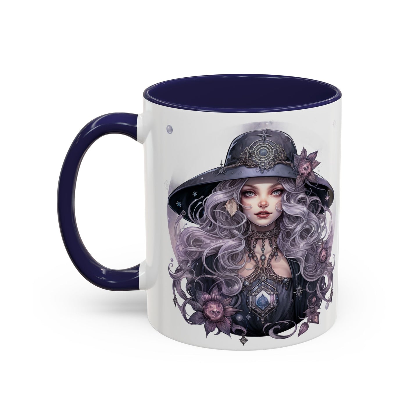 Mystical Witch Coffee Mug - Enchanting Floral Design, Black Accents, Perfect for Coffee Lovers, Gift for Witchcraft Enthusiasts, Ideal [...]