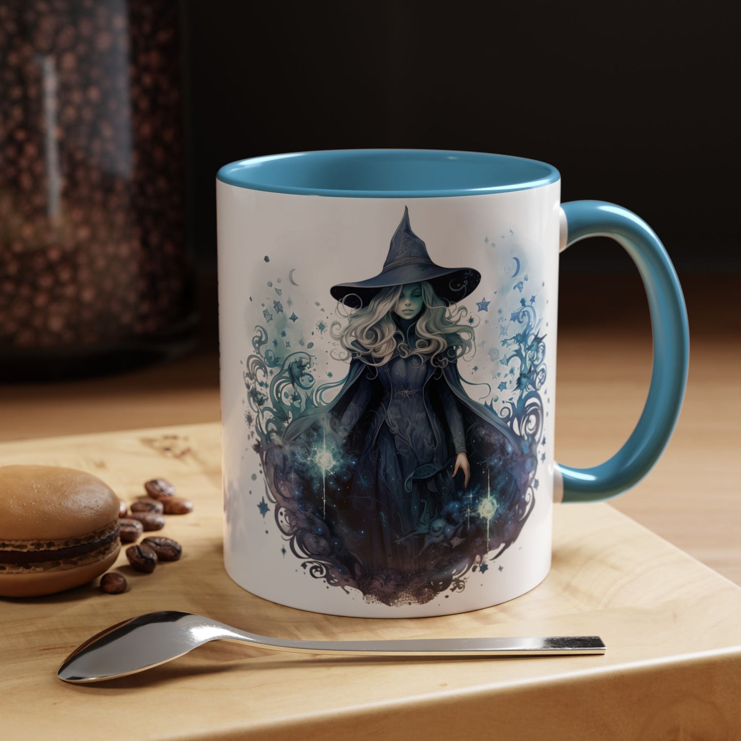 Witchy Accent Coffee Mug | Magical Coffee Cup, Halloween Decor, Gift for Witches, Enchanted Kitchenware, Mystical Mug