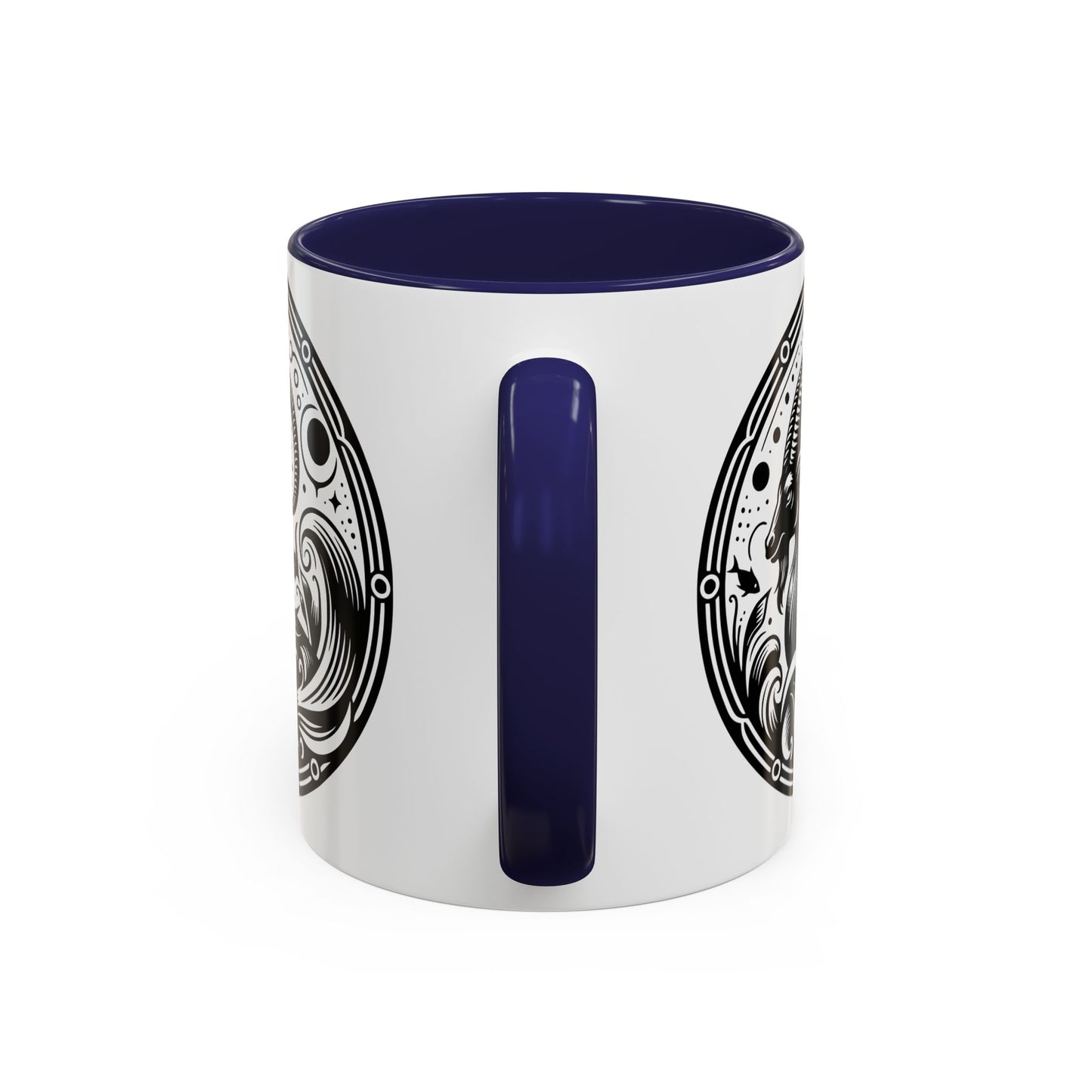 Astrological Black and White Accent Coffee Mug - Zodiac Sign, Horoscope Gift, Astrology Lovers, Unique Kitchen Decor, Cosmic Drinkware