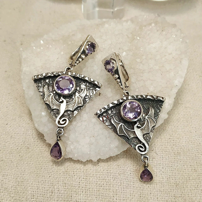 Women's Dragon Gothic Punk Metal Earrings