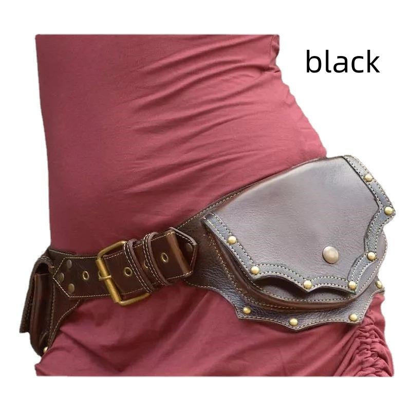 Sac taille ceinture rétro médiéval style punk