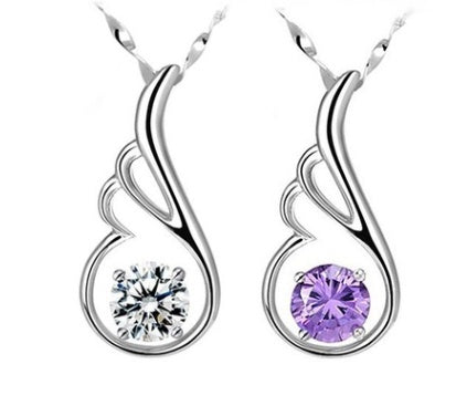 Aile d'ange collier de diamants