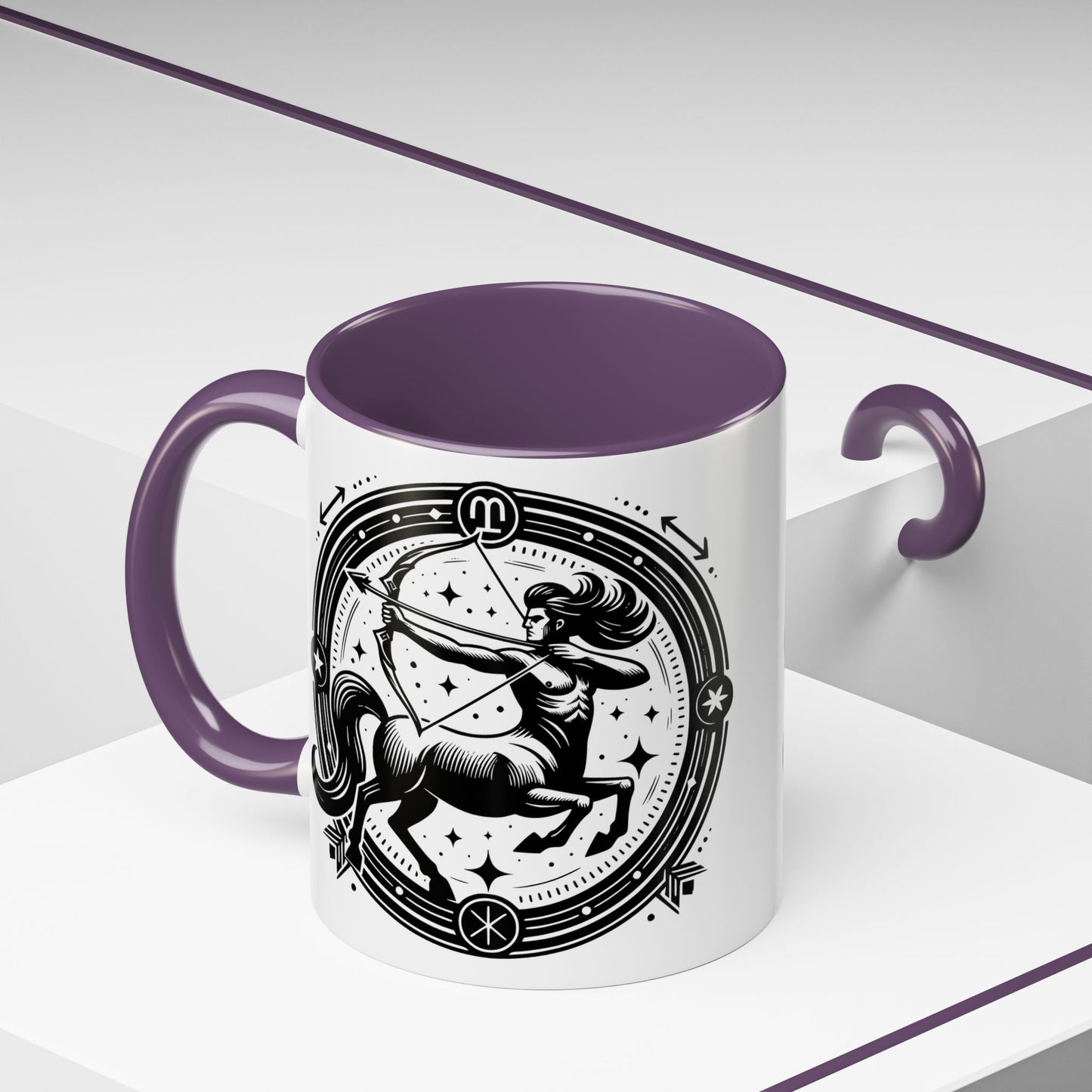 Zodiac Unicorn Coffee Mug, Astrology Gift, Horoscope Cup, Black Accents, Unique Unicorn Mug for Coffee Lovers