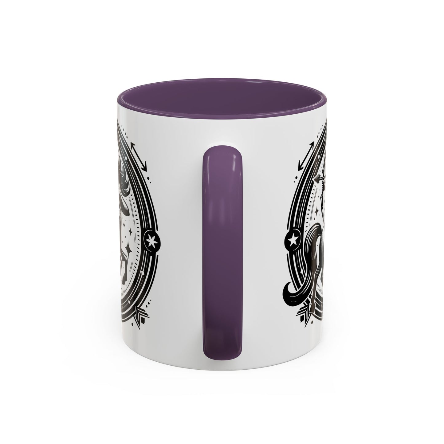 Zodiac Unicorn Coffee Mug, Astrology Gift, Horoscope Cup, Black Accents, Unique Unicorn Mug for Coffee Lovers