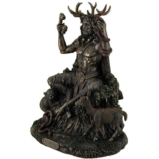 Resin Horned Animal God Statue Craft Garden Ornament