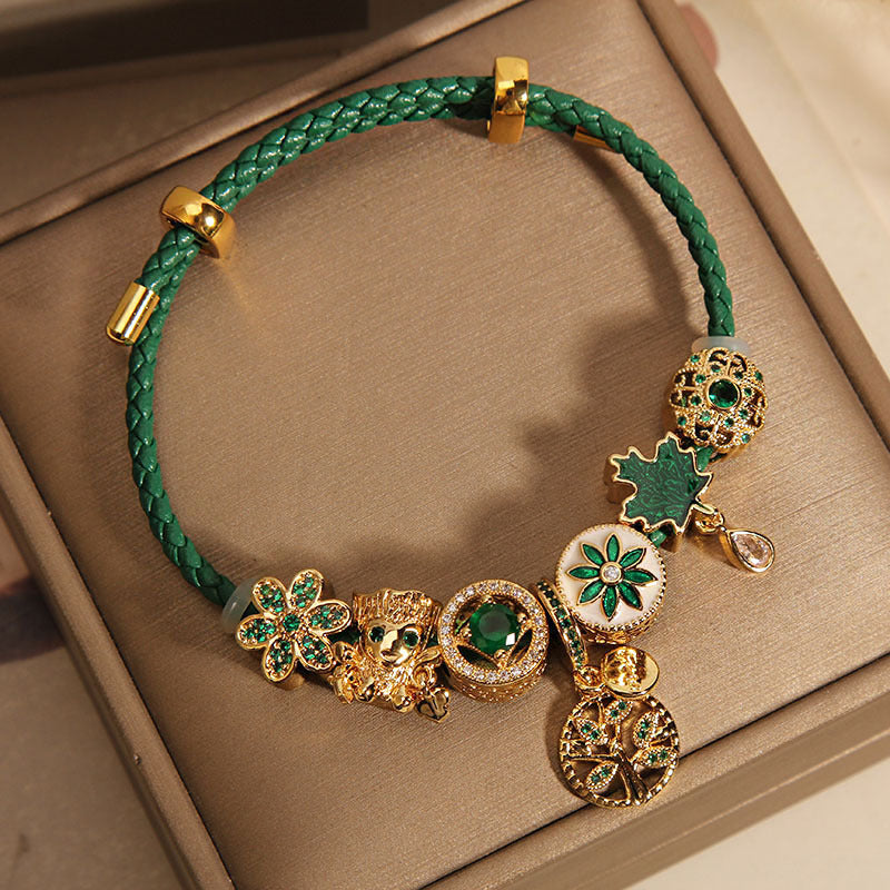 Women's Mori All-match Maple Leaf Tree Man Bracelet