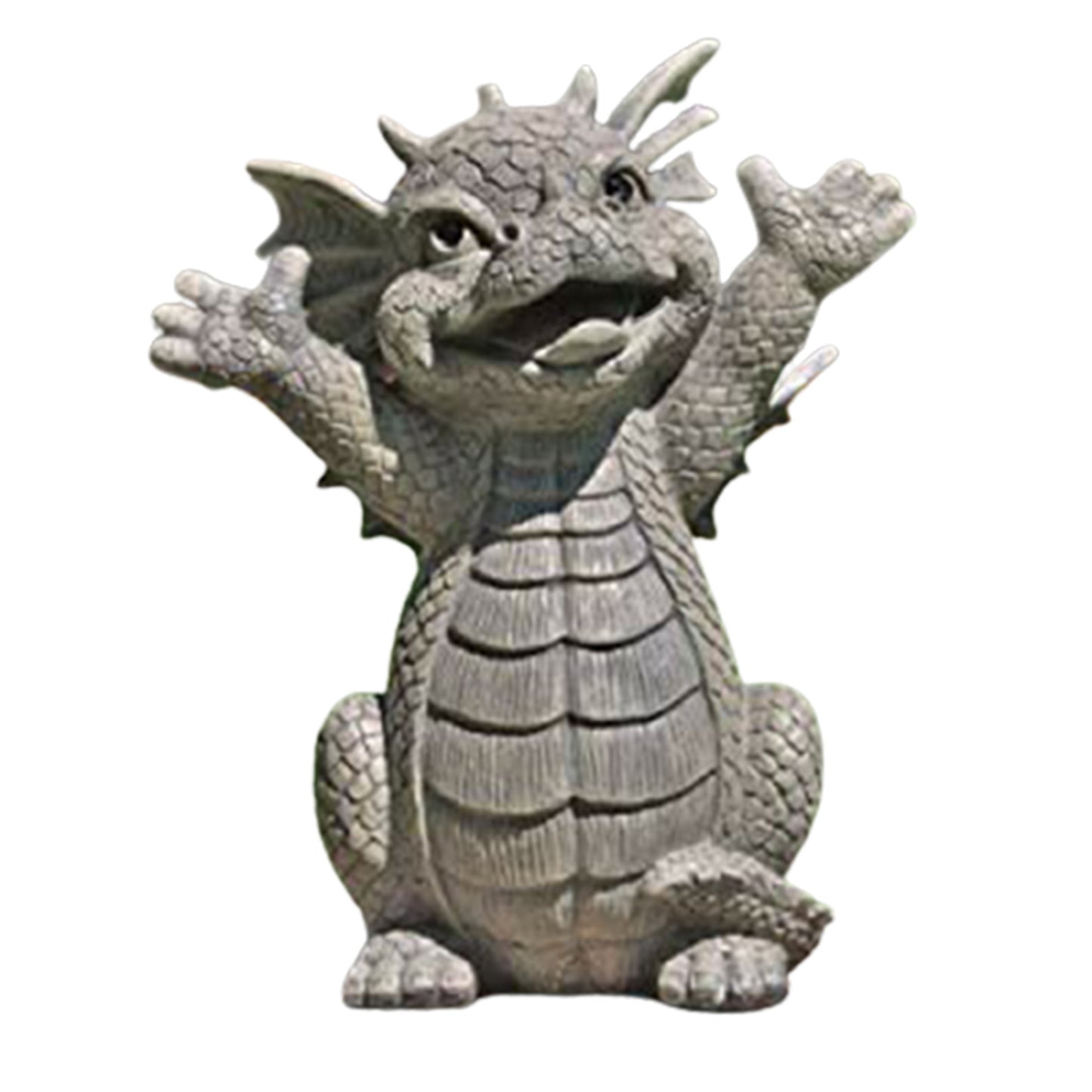 Spot Jardin Dragon Méditation Méditation Prière Résine Décoration Statue