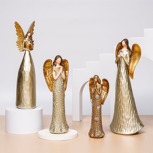Présentoir de statue d'ange, en forme de cœur de luxe | lumière nordique | vitrine de statue d'ange | pour la maison de couloir | pour la cour | vêtements de bureau | artisanat | petits ornements